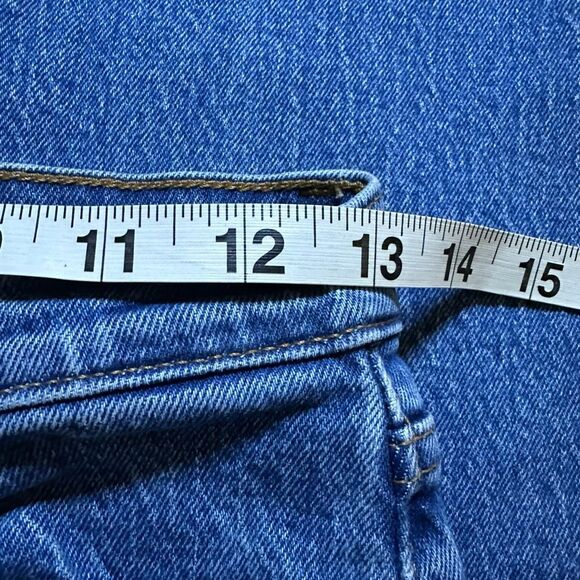 Levi Wedgie straight jeans buttonfly 26 raw hem - Picture 9 of 13